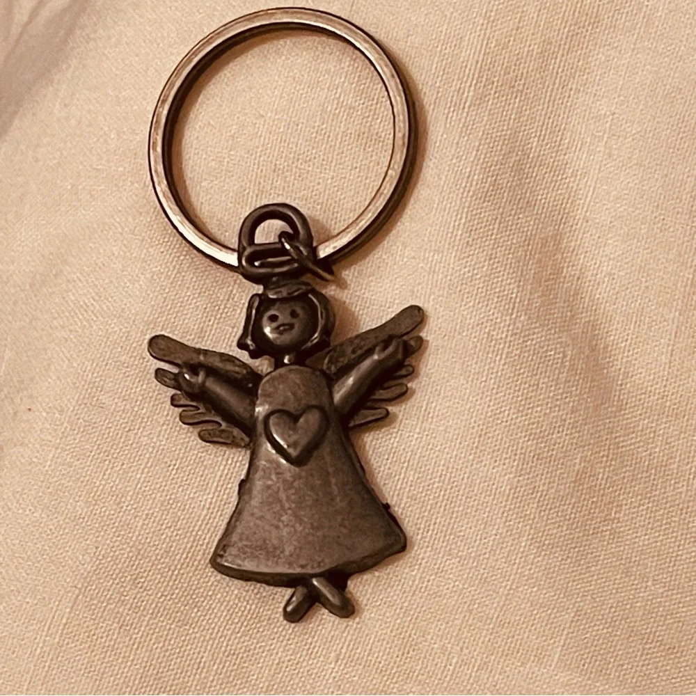 NWT Metal Angel Key Ring